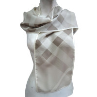 Burberry silk scarf with check pattern