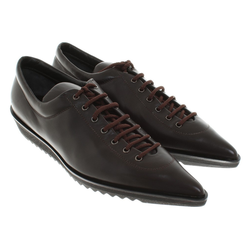 Walter Steiger Lace-up shoes in brown - Buy Second hand Walter Steiger ...