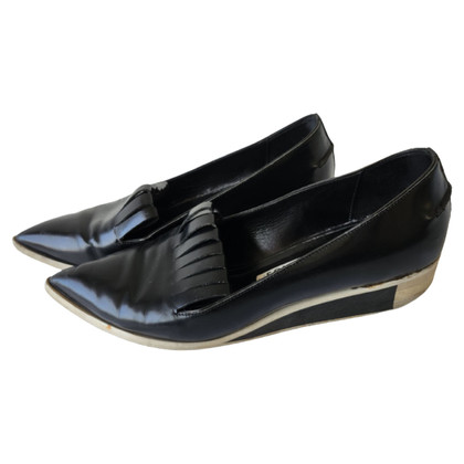 Acne Wedges Leather in Black