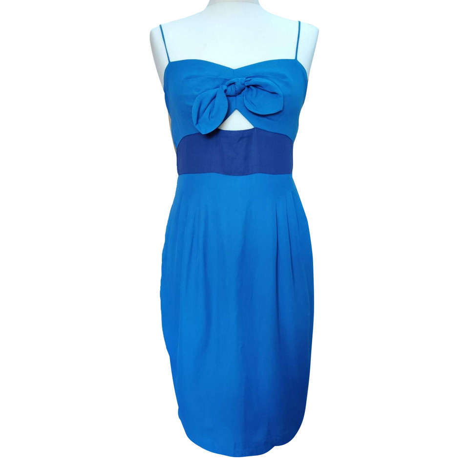 Sandro Kleid aus Viskose in Blau