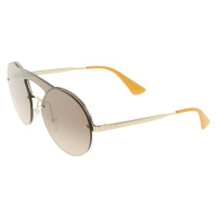 Prada Sonnenbrille in Braun/Gelb/Gold