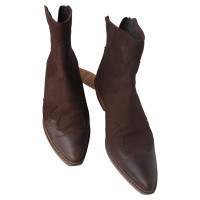 One Vintage Ankle boots Leather in Brown