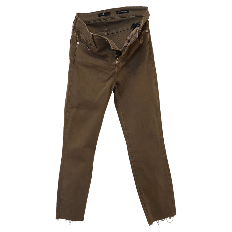 7 For All Mankind Trousers Jeans fabric in Taupe