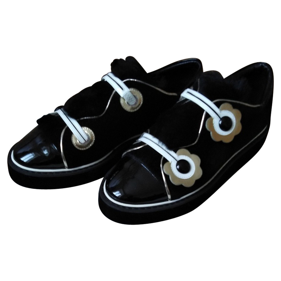 Nicholas Kirkwood Chaussures de sport en Cuir en Noir