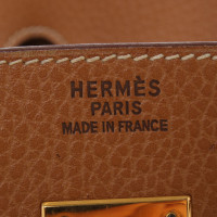 Hermès Birkin Bag 40 aus Leder in Beige