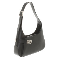 Salvatore Ferragamo Handtasche aus Leder in Schwarz