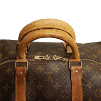 Louis Vuitton Keepall 55 aus Canvas in Braun