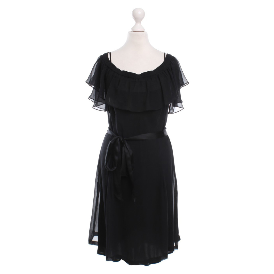 Rena Lange black dress with belt, Gr. 34