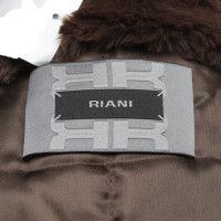 Riani Light brown coat with fur trim