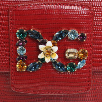 Dolce & Gabbana Umhängetasche aus Echsenleder