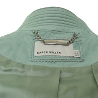 Karen Millen Leather jacket in mint