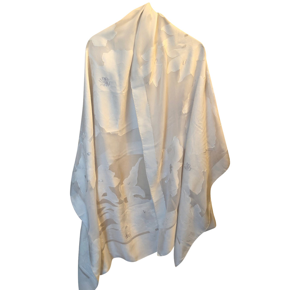 Leonard Schal/Tuch aus Seide in Weiß