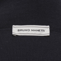 Bruno Manetti Giacca/Cappotto in Cotone in Blu