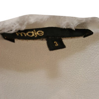 Maje White blouse with fringe