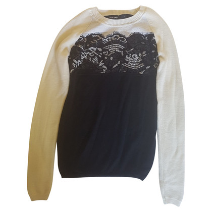 Karen Millen Sweater in zwart / wit