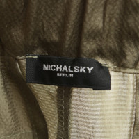 Michalsky Silk trousers in olive