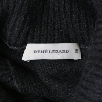 René Lezard Pull en tricot noir