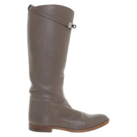 Hermès Boots Leather in Taupe