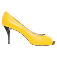 Giuseppe Zanotti Peep-dita dei piedi in giallo sole