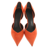 Céline Pumps/Peeptoes Leather in Orange