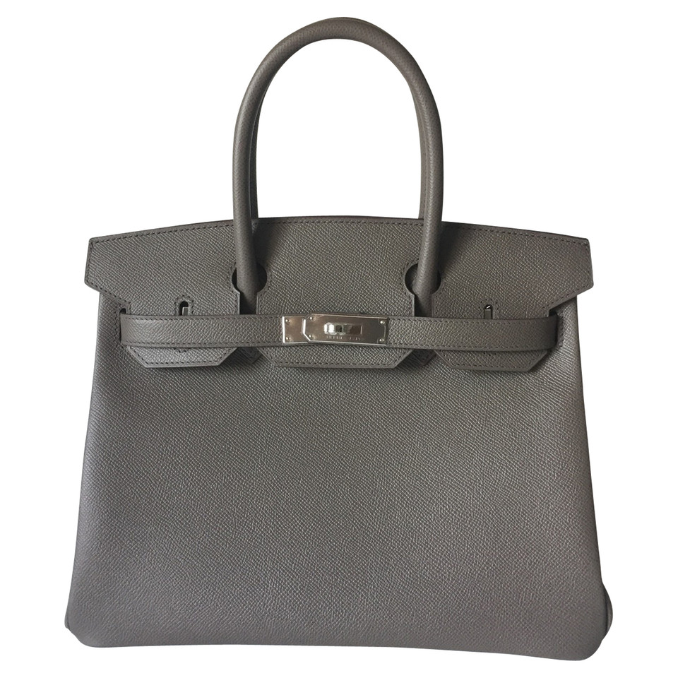 Hermès Birkin Bag 30 Leer in Grijs