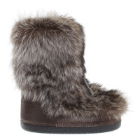 Brunello Cucinelli Snow fox fur boots
