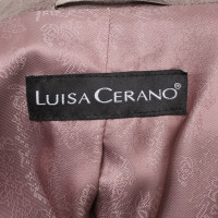 Luisa Cerano Velvet blazer in taupe