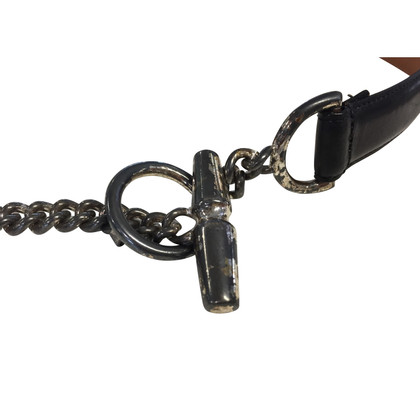 Ralph Lauren Leather belt with chain element