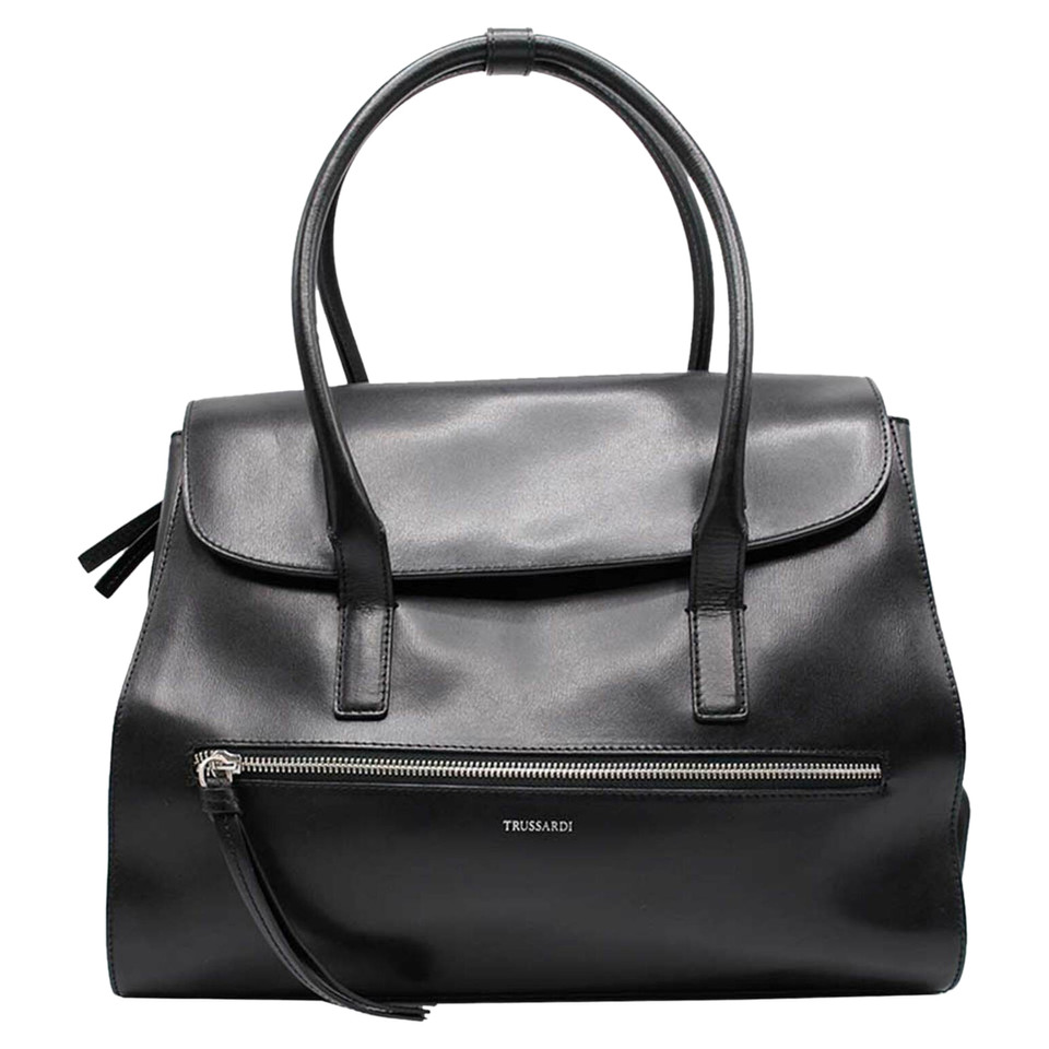 Trussardi Tote bag Leather in Black