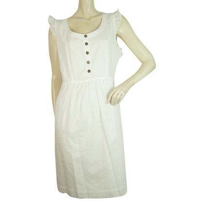 Burberry Kleid aus Baumwolle in Weiß