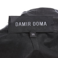 Damir Doma Jacke/Mantel aus Leder in Schwarz