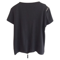 Dries Van Noten black T-shirt with zippers