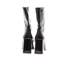 Marc Cain Black patent leather ankle boots