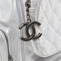 Chanel Rock Backpack Leather in Silvery