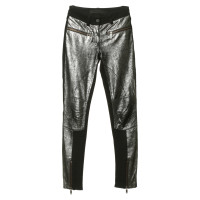 Karl Lagerfeld Biker trousers with leather inserts