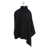 Marni Poncho in blu scuro