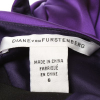 Diane Von Furstenberg Violet Robe couleur