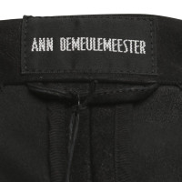 Ann Demeulemeester Veste en cuir noir