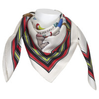 Hermès Scarf / silk scarf in cream