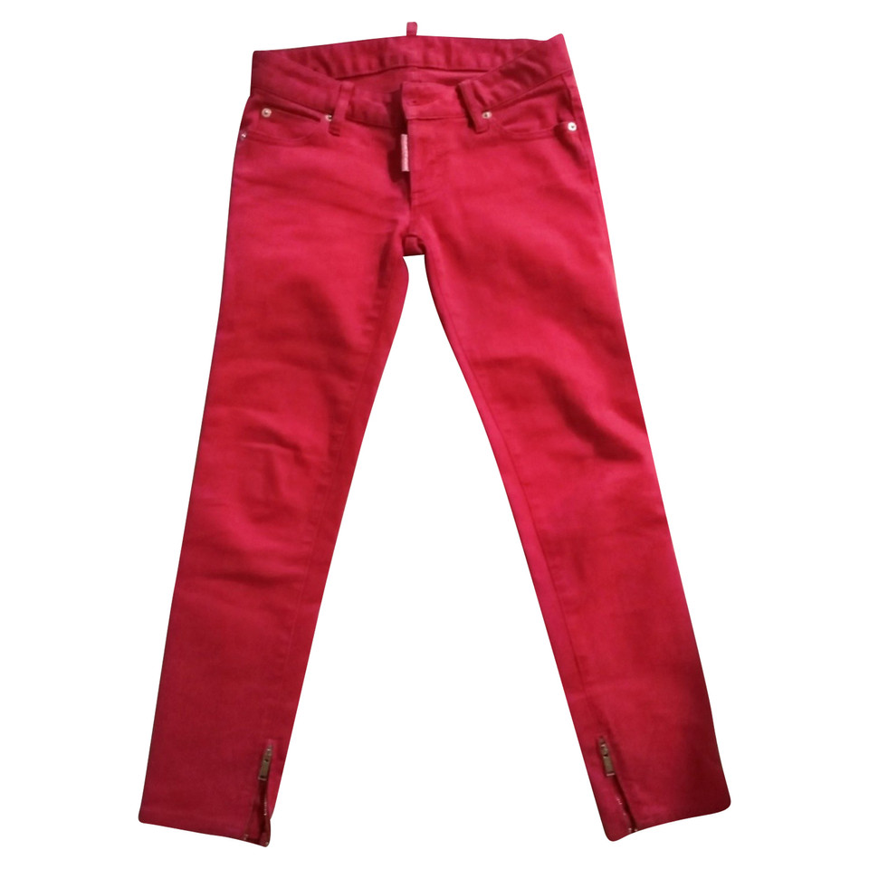Dsquared2 Jeans aus Baumwolle in Rot