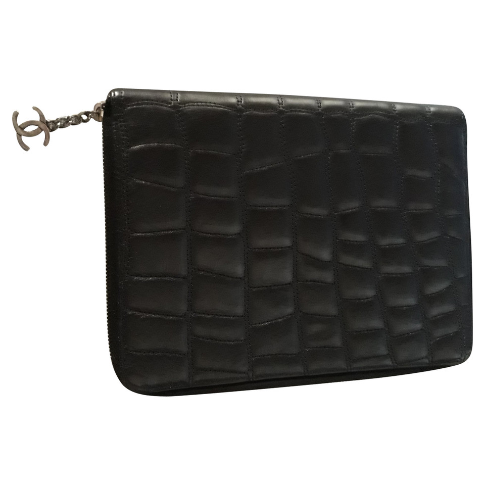 Chanel clutch en noir