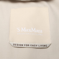Max Mara Jacke/Mantel aus Baumwolle in Beige