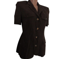 Max & Co Jacket/Coat Linen in Brown