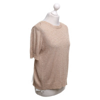 Patrizia Pepe Knit shirt in light brown / cream