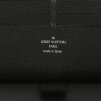 Louis Vuitton Zippy Portemonnaie aus Canvas in Grau