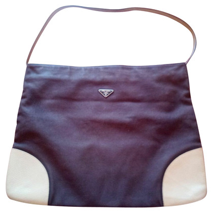Prada Shoulder bag Linen in Brown