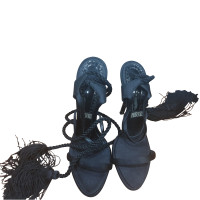 Ferre Sandalen aus Leder in Schwarz