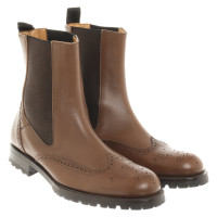 Pollini Ankle boots Leather in Brown