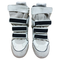 Isabel Marant Sneaker in Pelle scamosciata in Beige