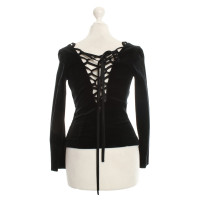 Moschino Cheap And Chic top in velluto nero